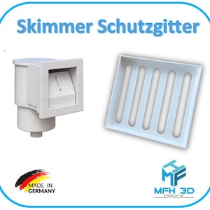 Pool skimmer grid skimmer protection suitable for Steinbach skimmer with 140 x 148 mm