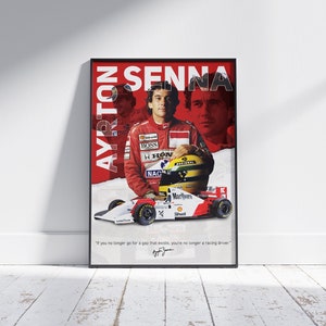 F1 Poster Ayrton Senna | DigitalDownload | Premium Quality