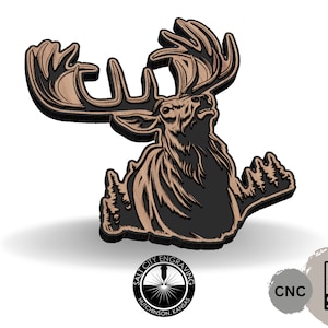 Elk SVG - Elk Vector File - Elk Bugling- Elk Vector - Hunting SVG - Wall Art File - CNC File - Animal Svg - Laser FIle - Cnc - Hunter Files