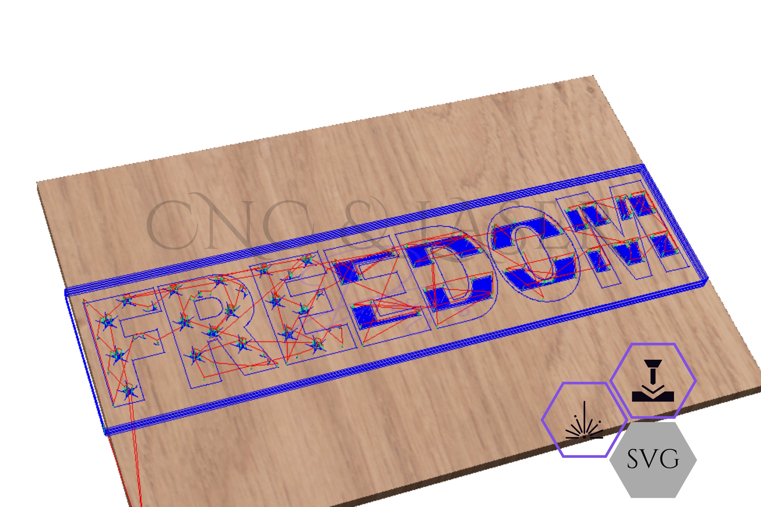 Freedom Script Font Svg Freedom Text With Flag SVG: Laser Cut CNC File (digital Download) - Etsy