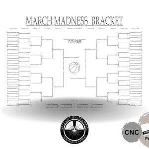 Printable March Madness Blank Bracket - March Madness - Tournament ...