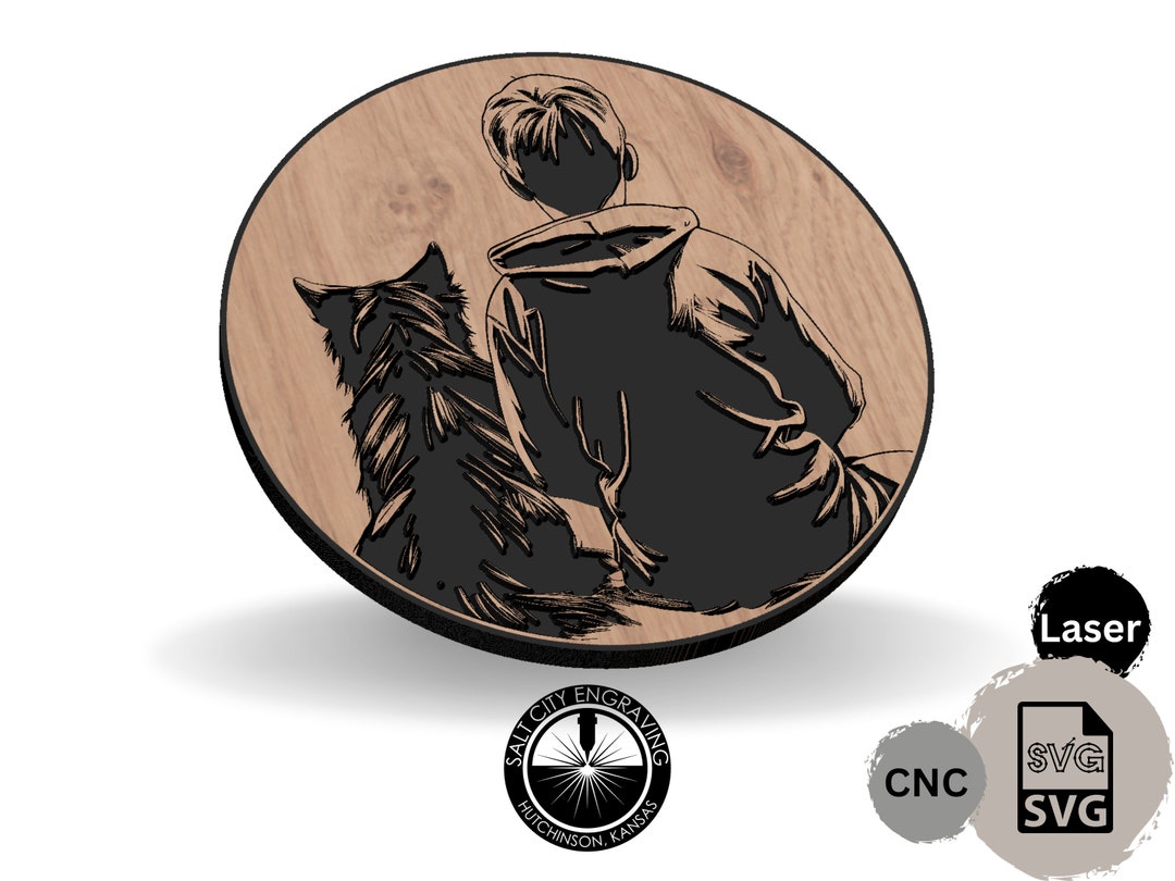 A Boy and His Dog SVG - Memorial File - Sentimental SVG - Child and Dog ...