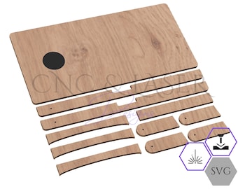 Planos de Cornhole: Archivo SVG CNC (Descarga digital)