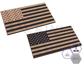American Flag SVG File - Traditional American Flag - American Flag Laser File - CNC Flag File - Patriotic SVG Files - Usa Flag Svg - Vectric