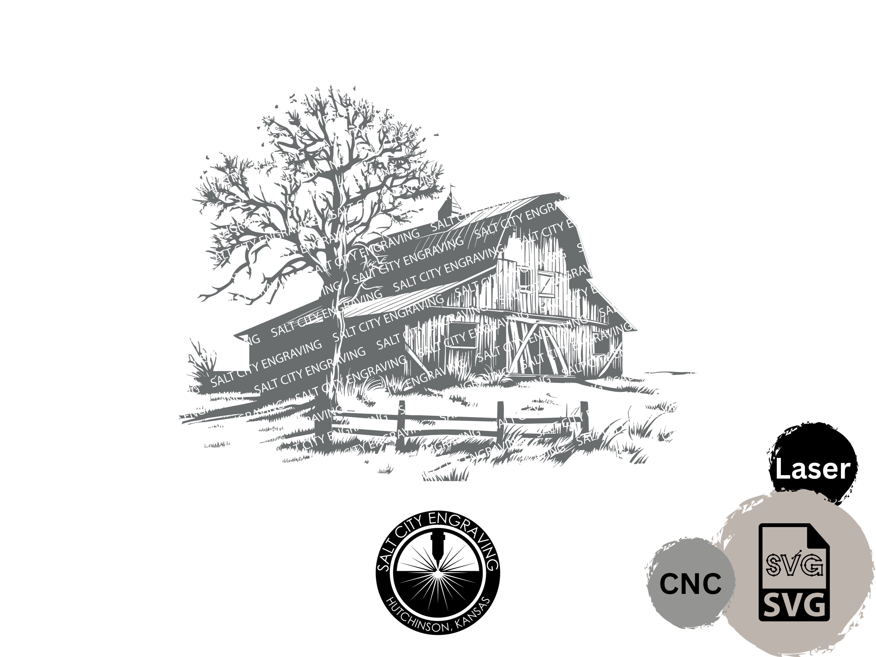 Rustic Ridge Svg Rustic Barn Scene SVG File - Laser Cut Engraving (digital Download) - Etsy