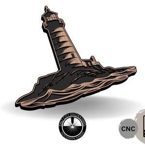 Lighthouse File SVG - Lighthouse - Ocean Files - Light - House - Illustration - Lighthouse SVG - Laser - CNC File - Detailed Laser Graphic