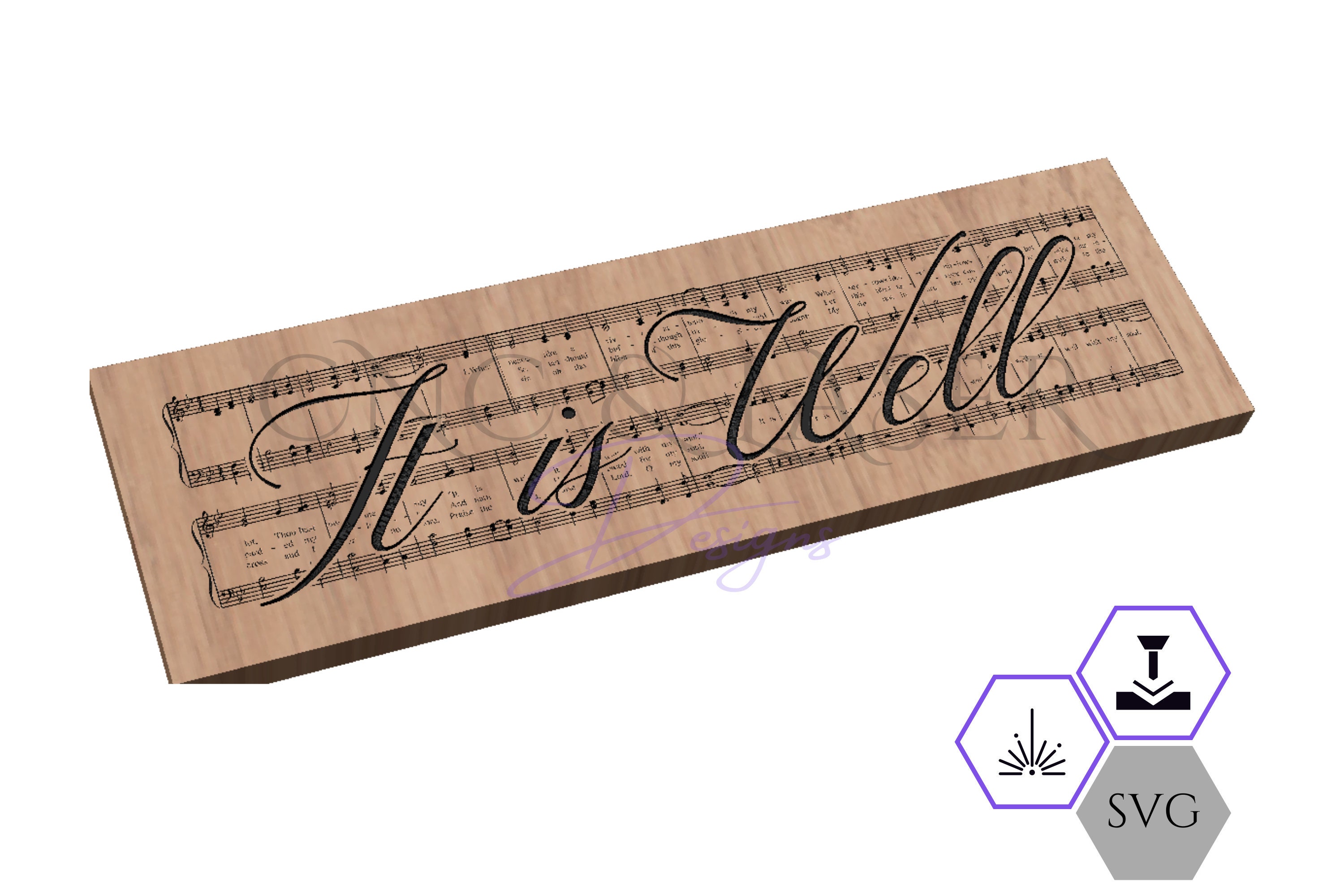 It is Well SVG With My Soul Sheet Music SVG Hymn Etsy