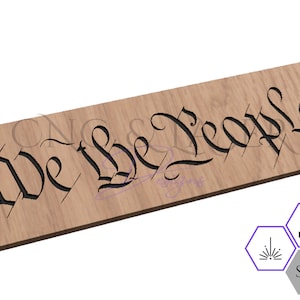 We the People Text - We the People SVG - Patriotische CNC Datei - Patriotische SVG - Schriftart - Svg - Erklärung der Independce Schriftart - Vectric Dateien