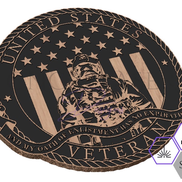 Veteran Oath SVG - Military File - Army Veteran - Marine Veteran - Military - American Flag - Patriotic Vectors - CNC Files - Laser Cut File