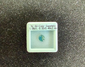 Sapphire-Natural Bi-Color Sapphire-Parti Color Gemstone-Unheated Earth Mined Stone-September Birthstone-Loose Jewel-Jewelry Supply-Rare