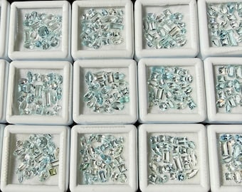 Wholesale lot Aquamarine-Natural Blue Aquamarine-March Birthstone-Raw Beauty-Healing Crystal-Loose Gemstone-Ocean Blue-Rare
