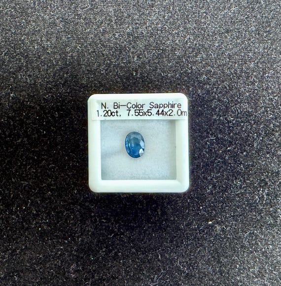 Sapphire-Natural Bi-Color Sapphire-Parti Color Gemstone-Unheated Earth Mined Stone-September Birthstone-Loose Jewel-Jewelry Supply-Rare