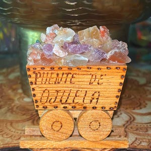 Handcrafted Gem Mine Cart – Souvenir from Puente de Ojuelos, Mapimí, Durango.