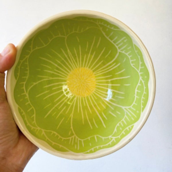 Chartreuse Green Cereal Bowl