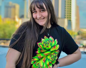 Soft Cactus Bouquet Short-Sleeve Unisex T-Shirt - Cute cactus shirt, Plant lover gift, Gardening gift, Succulent t-shirt, plant mom shirt
