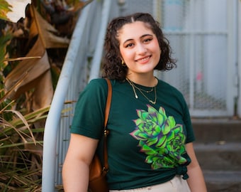 Cooled Cactus Bouquet Short-Sleeve Unisex T-Shirt - Cute cactus shirt, Plant lover gift, Gardening gift, Succulent t-shirt, plant mom shirt
