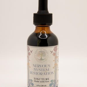 Nervous System Restoration Tincture | Herbal Tincture | Supplement | Organic