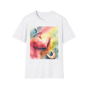 I Love You Unisex Softstyle T-Shirt, Cute Heart Graphic Tee, Anniversary Gift, Valentine&#39;s Day Shirt, Romantic Apparel