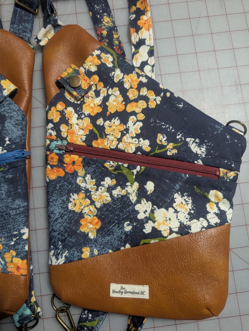 Left Shoulder | Anti-Theft Bag | Convertible Bag | Crossbody Sling | Unisex Bag Forget-Me-Nots