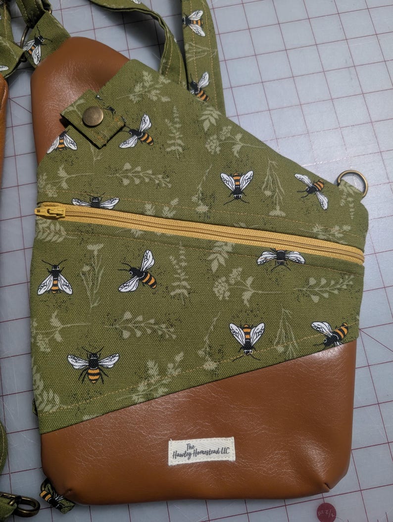 Left Shoulder | Anti-Theft Bag | Convertible Bag | Crossbody Sling | Unisex Bag Bees