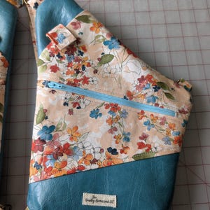 Left Shoulder | Anti-Theft Bag | Convertible Bag | Crossbody Sling | Unisex Bag Peach Floral
