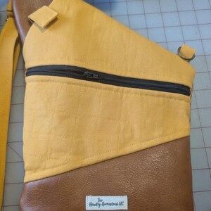 Left Shoulder | Anti-Theft Bag | Convertible Bag | Crossbody Sling | Unisex Bag Yellow Quilted