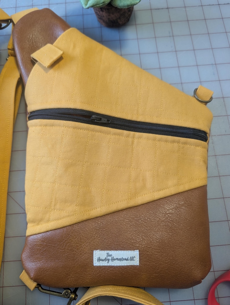 Left Shoulder | Anti-Theft Bag | Convertible Bag | Crossbody Sling | Unisex Bag Yellow Quilted