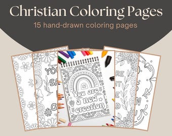 Bible Verse Coloring Pages for Kids | Christian Printable | Scripture Activity for Little Learners