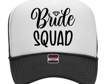 Custom Bridal Party Trucker Hats // Unbeatable Quality and Price // Pictures // Quotes // Baseball Hat// Personalize Gifts // Bachelorette