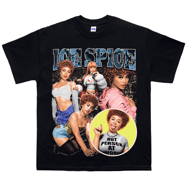 T-shirt Hip Hop vintage Ice Spice, t-shirts Ice Spice, t-shirt des années 2000, t-shirts bootleg, t-shirt Rap, munch, hip hop
