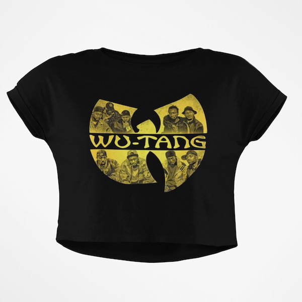 Wu-Tang Clan Vibes: Crop Top Edition 90er Jahre Vintage Retro Tshirt | Bootleg Vintage T-Shirt, Vintage 90er Jahre Rap Tee