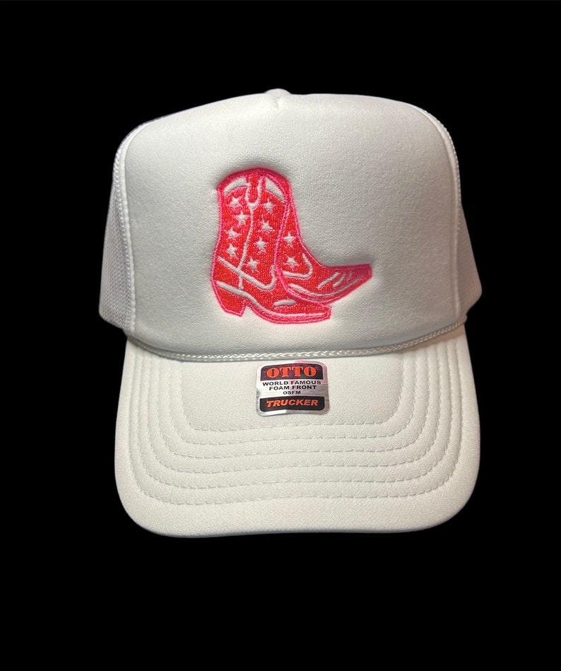 Custom Embroidered Trucker Hat, Personalized Foam Cap, Trendy Trucker Mesh, Bachelorette Gift, personalized gift image 5