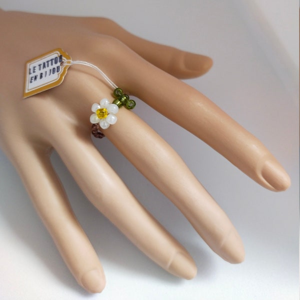 Bague fleur pâquerette