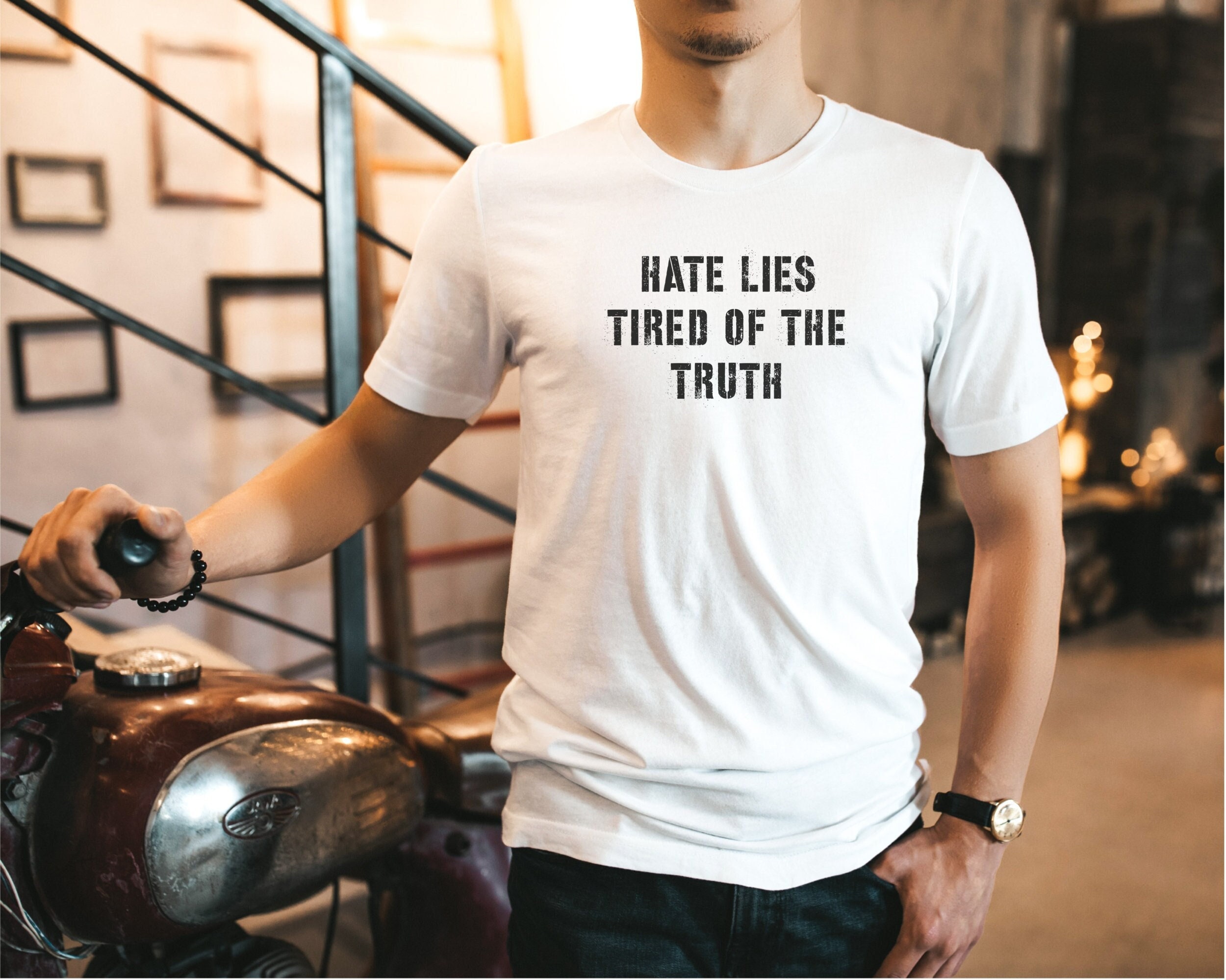 Unisex Tee Truth and Lies Funny Tee Shirt of Wisdom Snarky T-Shirt Gift Unisex Tee Truth and Lies Funny Tee Shirt of Wisdom Snarky T-Shirt Gift