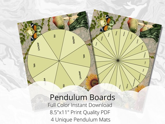 Pendulum Board Printable | Etsy