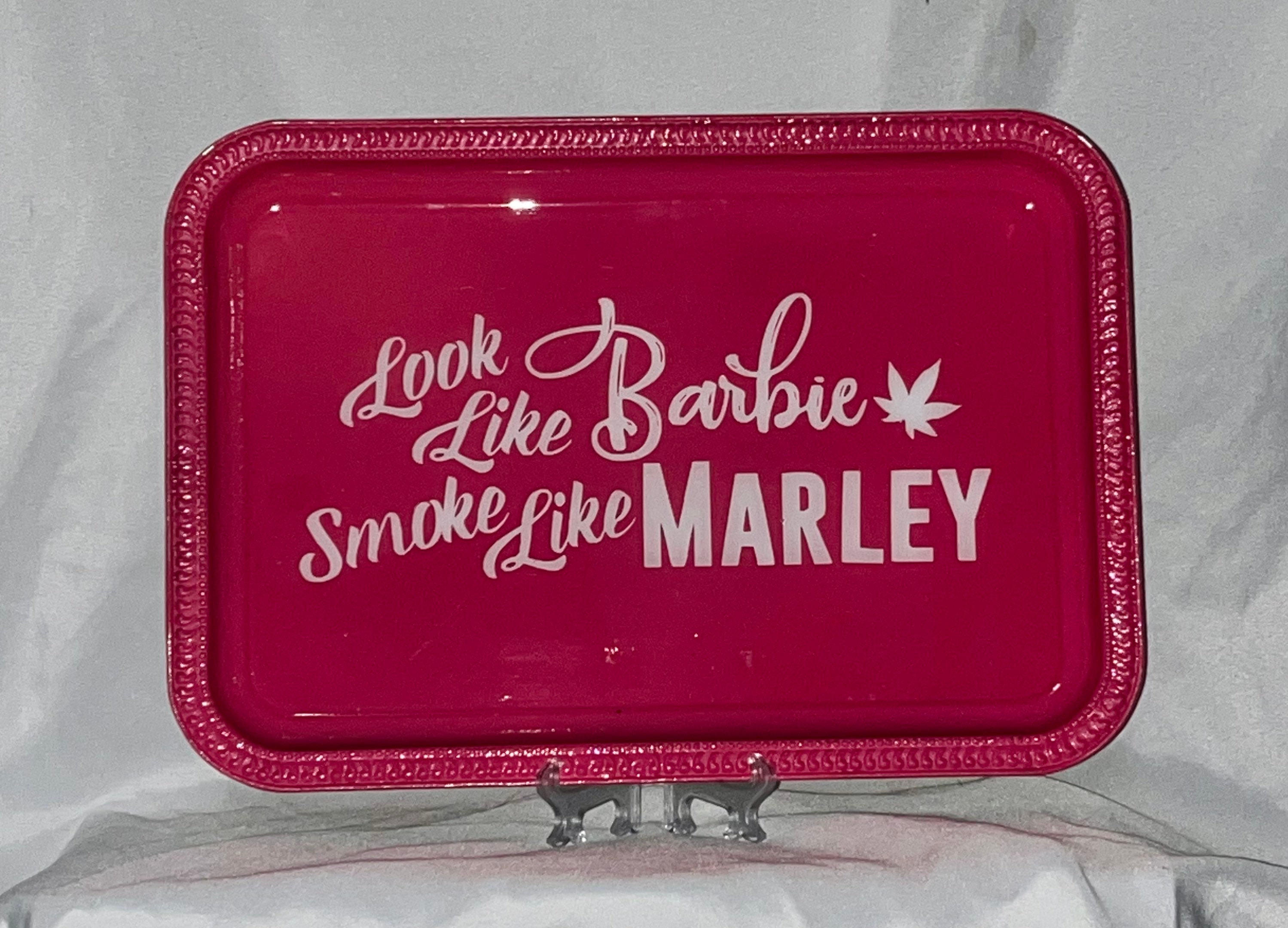 Home Décor Look Like Barbie Smoke like Marley Rolling Tray Set Birthday