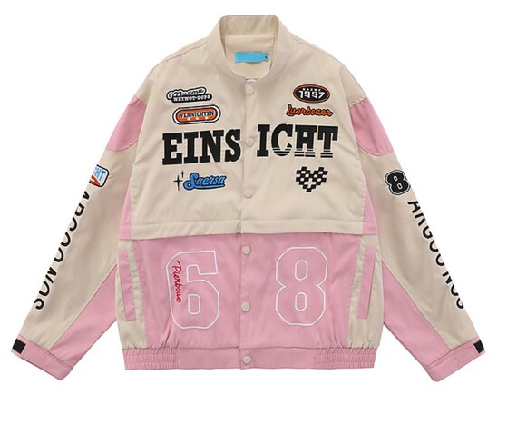 NASCAR Fan Racing Jacket Oversized Windbreaker Y2k Fashion - Etsy