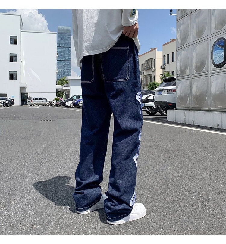 Y2K Baggy Hose Trousers Lange Hose Fashion Hipster Newschool - Etsy