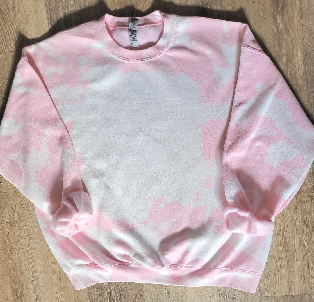 Light pink bleached sweatshirt hotsell