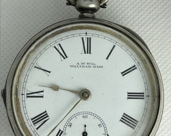 Waltham Mass A.w.w.co. CIVIL WAR ERA Sterling Silver Key