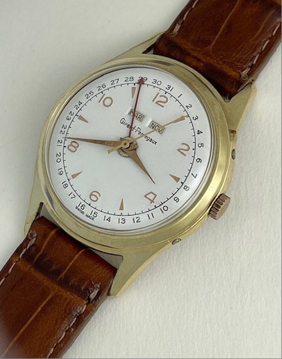 Girard Perregaux Quick Set Triple Calendar Date/Day/M… Gem