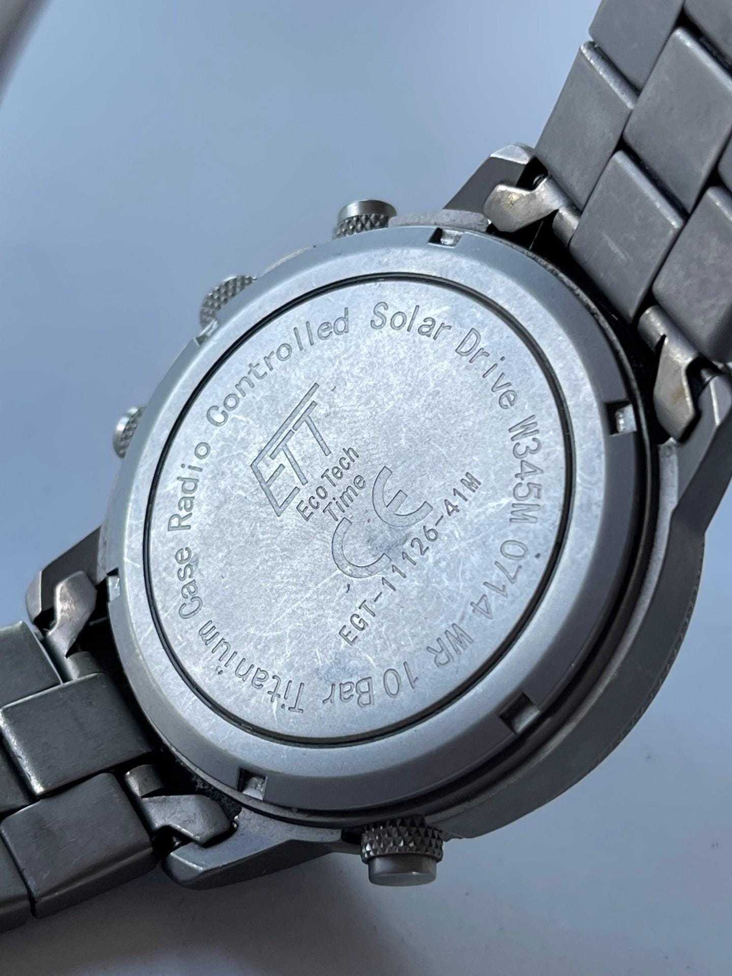 ETT Eco Tech Time Orologio Analogico Solar Drive In Legno Osoyoos 42mm - Modello EGW-12123-22SET