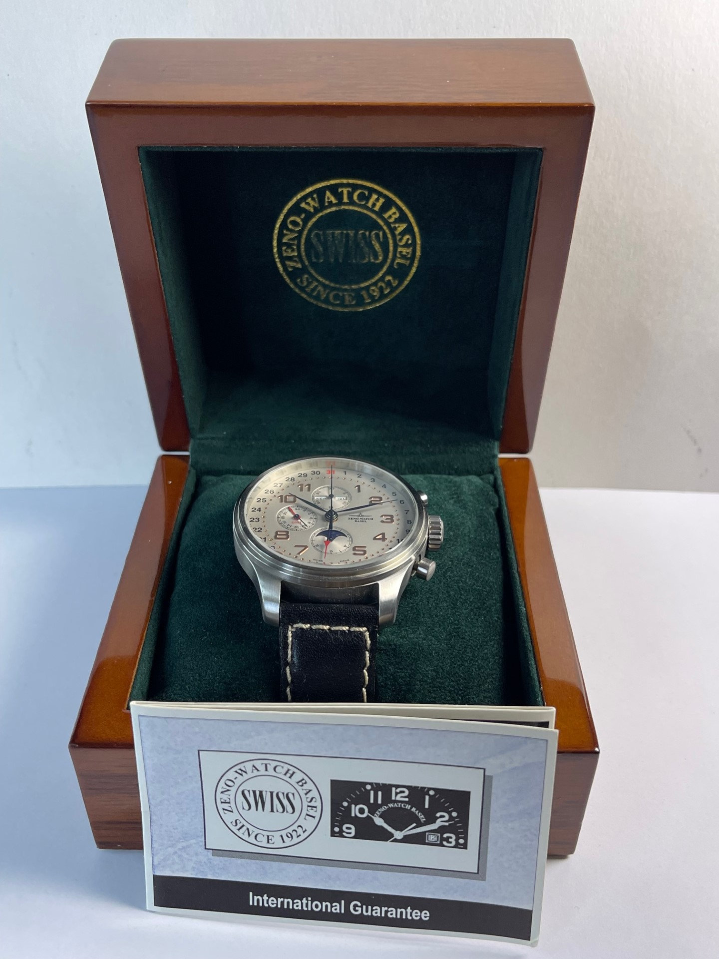Zeno-watch Basel Pilot Chronograph Triple Calendar Moon