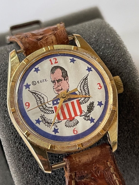 E.G.T.C. Republican Political Richard Nixon Gold … - image 1