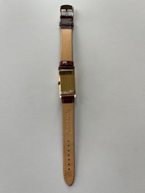 Benrus Solid 10K Gold Doctors Rectangular Curvex … - image 5