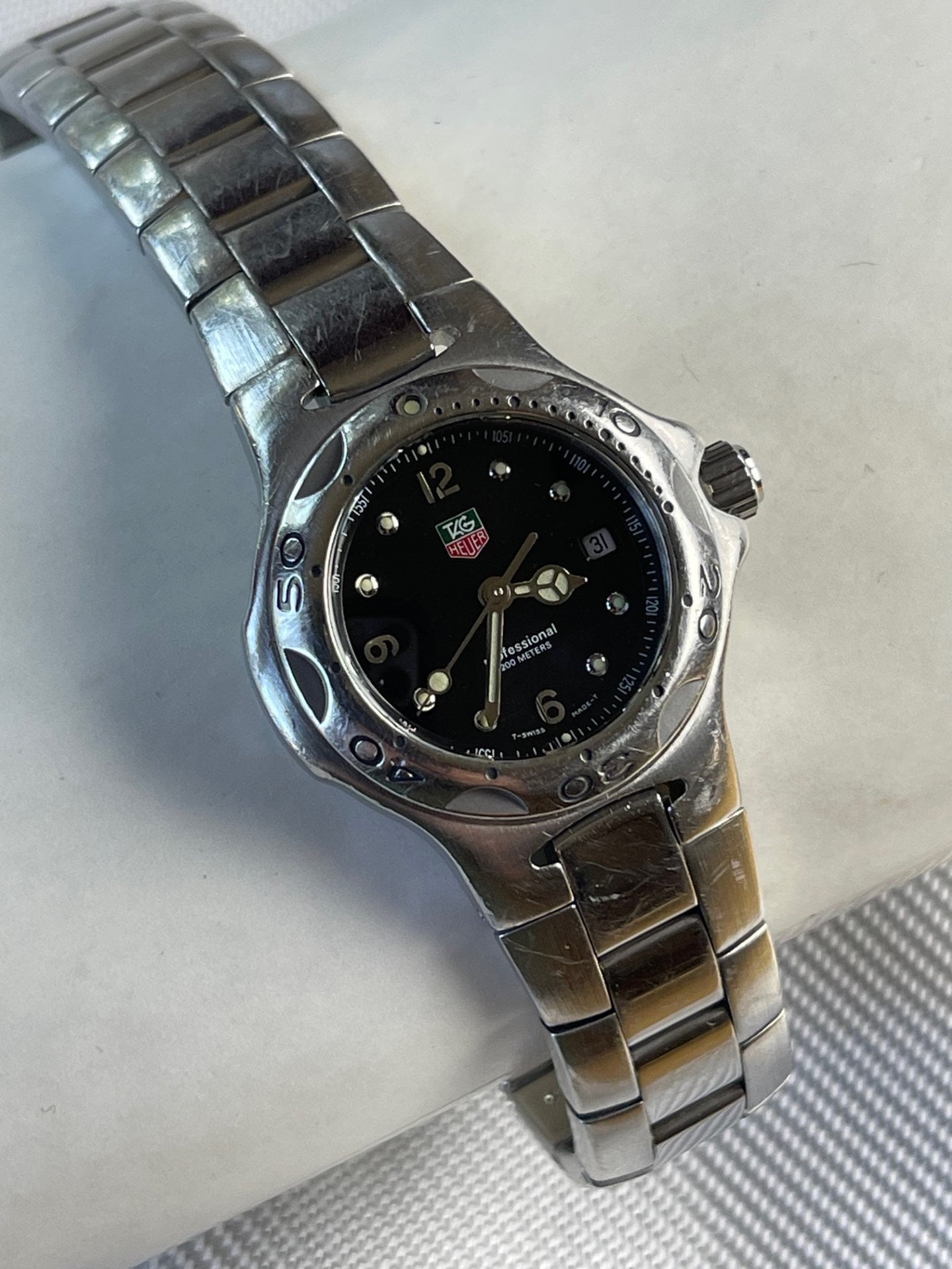 TAG Heuer Kirium Wl1312 Professional 200 Meters Calendar Date