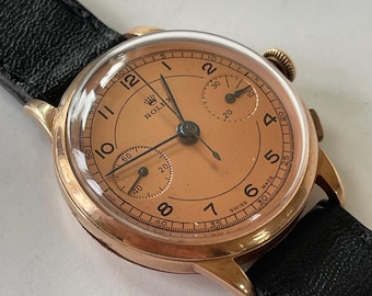 Rolex Chronograph Reference 2508 Large Vintage Swiss Made 1935