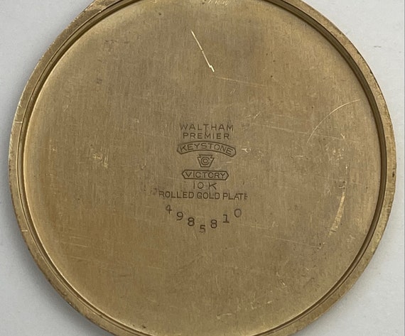 Waltham Premier 10krolled Gold Plate Art Deco Two Tone Two Level