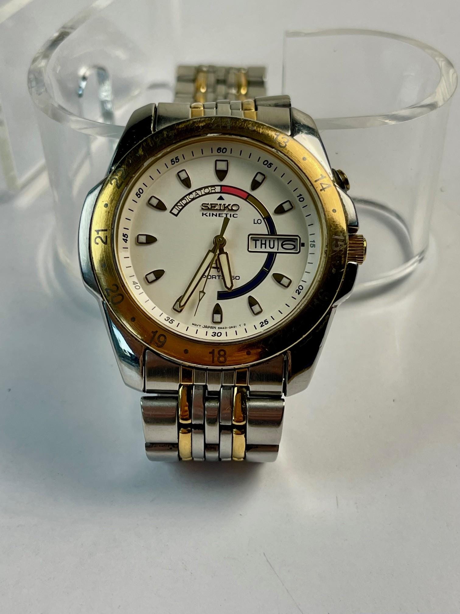 Seiko kinetic 5m42 - Etsy 日本