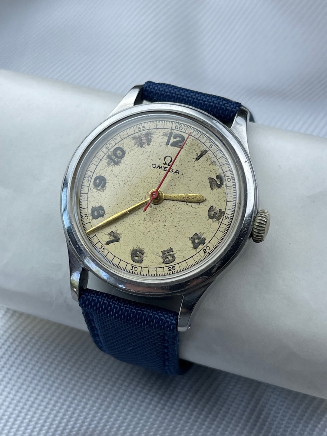 Omega Military Officers Doctors WWII 1944 Ref.2179 3 Cal30t2sc Screw Down Back Large Tropical Dial Swiss Made Etsy